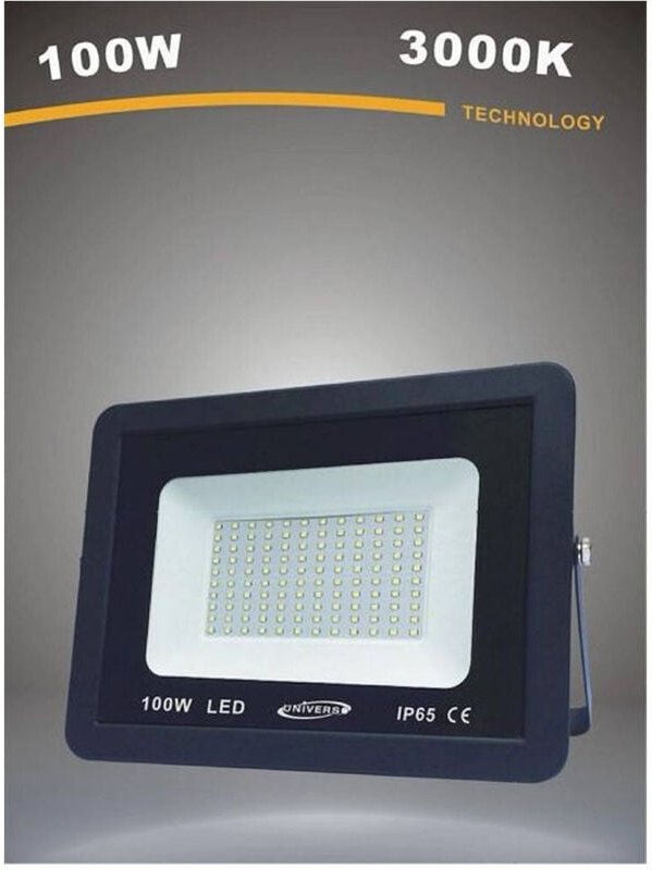 Trade Shop - LED-Außenstrahler 100W schwarz IP65 Licht 6500K 4000K 3000K -