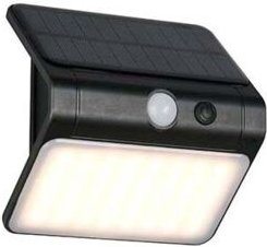 Thumbnail - LED Solar Außenwandleuchte Wandlampe Außenleuchte schwarz Sensor B 12 cm
