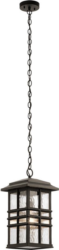 Elstead - Beacon Square Outdoor 1 leichte Kettenlaterne, alte Bronze, IP44, E27