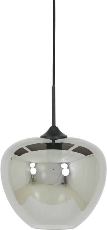 Light & Living - hängeleuchte - Mayson - schwarz - glas -