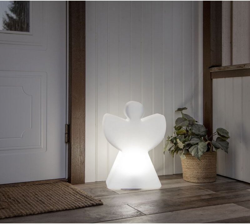 Star Trading - Deko-Engel 'Angel', weiß, 40x55 cm, für E27