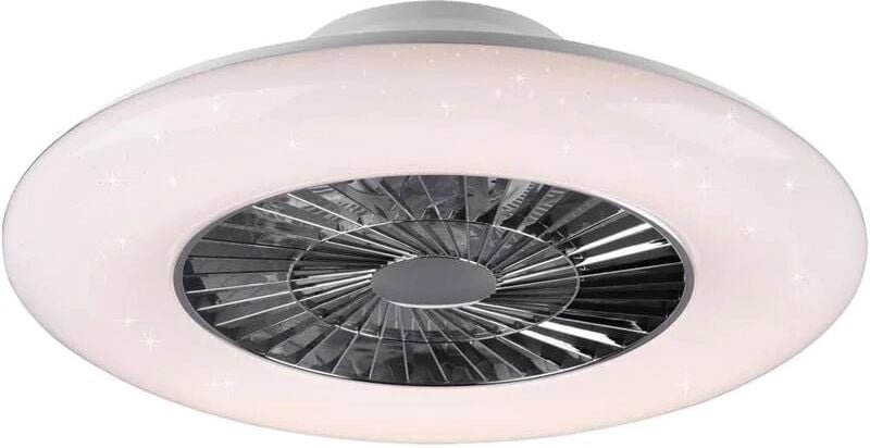 Visby Ventilator und LED-Deckenleuchte mit Sternenhimmel-Effekt mit Multifunktions-Fernbedienung