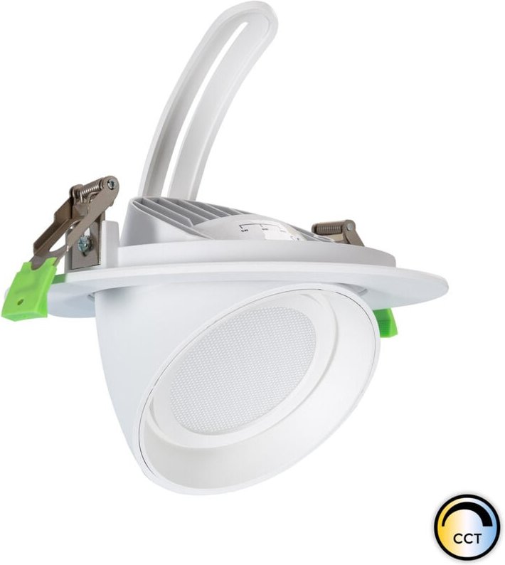 Efectoled - led Downlight Einbaustrahler Schwenkbar Rund 48W osram cct 120 lm/W cct lifud Ausschnitt ø 175 mm No Flicker...