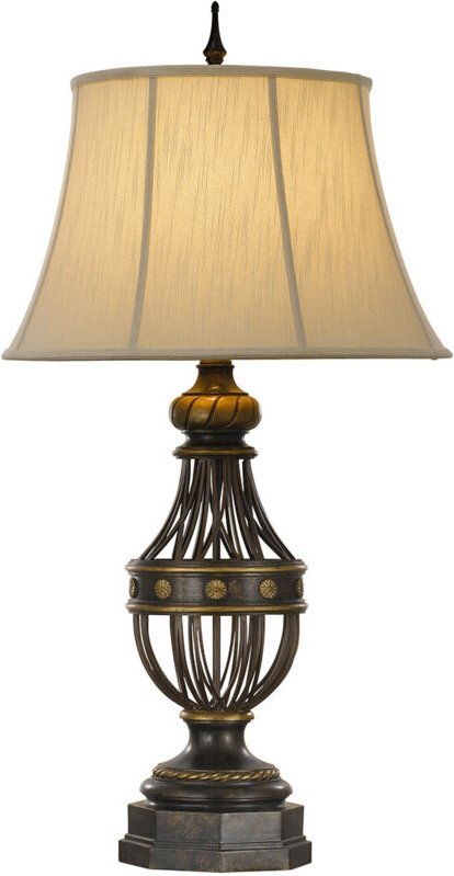 Augustine - 1 Leuchttischlampe Antikbraun, E27 - Elstead