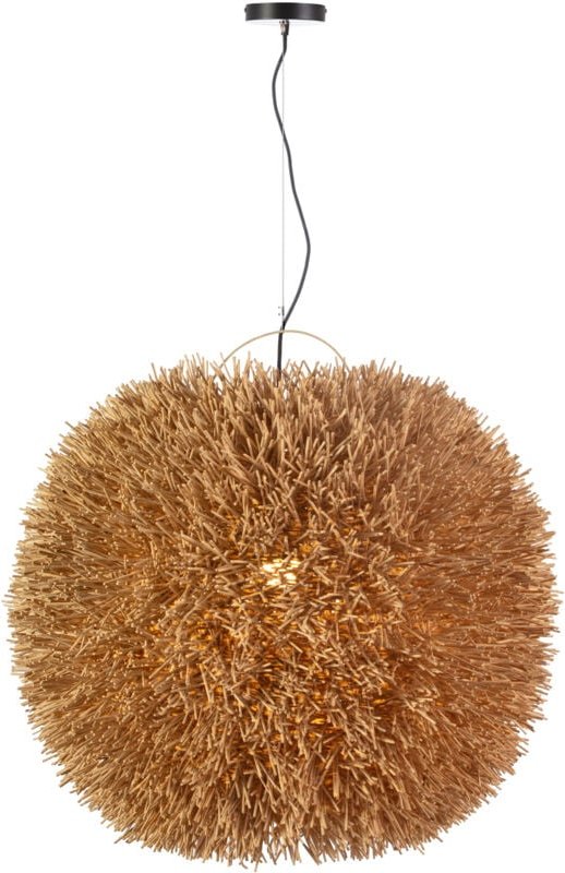 Deckenleuchte 80X80X80/200 Natürliches Rattan