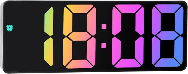 Digitaler Morgenwecker mit Schlummerfunktion, mit LED-Bildschirm zeigt Temperatur und Datum an, USB-/Batteriebetrieb, we...