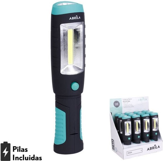 Arbeitsleuchte foton led+cob Magnet und Haken 320lm 21,5x5x4,5cm 3xaaa enthalten