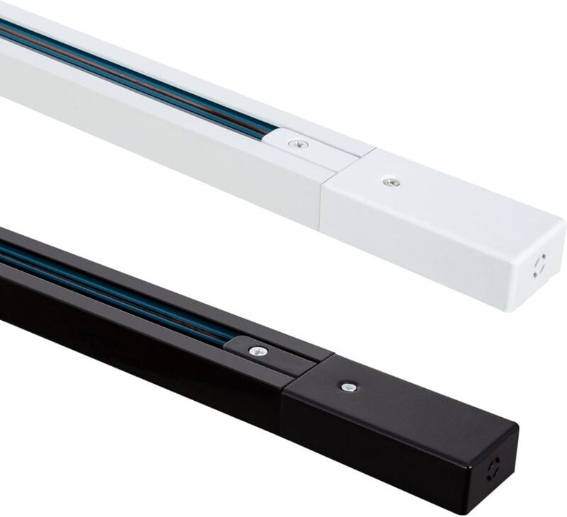 3-Phasenstromschiene Aluminium für LED-Strahler 1m Weiß