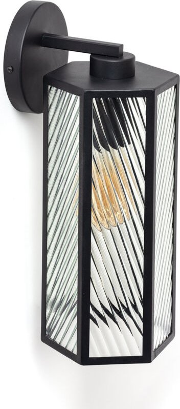 Efectoled - Wandleuchte Glas Hadley Schwarz