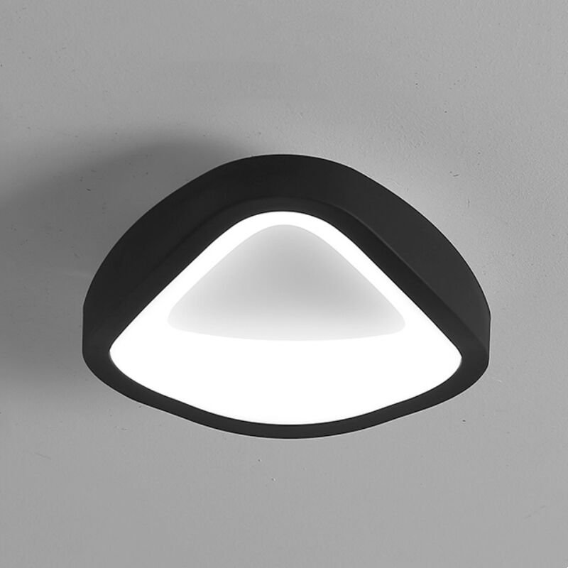 Led Deckenleuchte Moderne Deckenlampe Schwarz Deckenbeleuchtung 12W für Wohnzimmer Schlafzimmer Flur Küche - Kaltweiß Li...