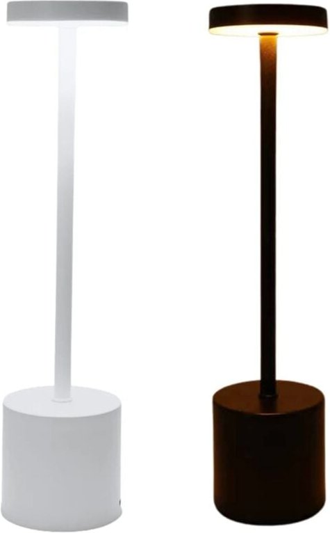 Einfache wiederaufladbare LED-Touch-Tischlampe mit Nachttischatmosphäre