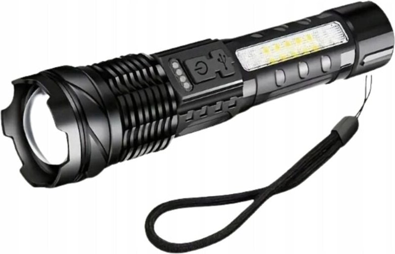 Leistungsstarke taktische LED-Taschenlampe Zoom wasserdichte USB-Leuchten 1500M Militär