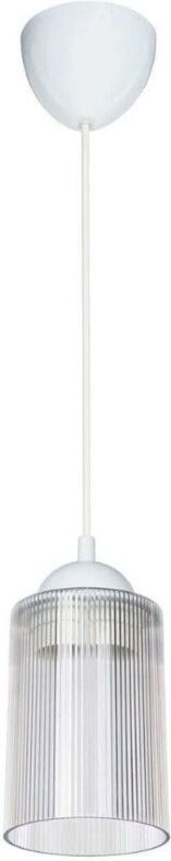 Deckenlampe Optical ASZ1025 mit transparentem Kunststoffschirm H67xB10,5.