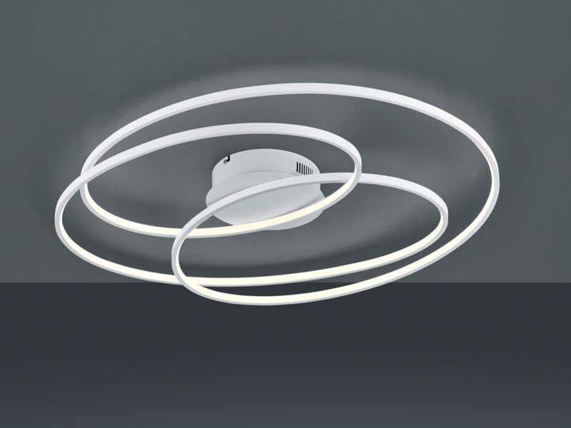 Thumbnail - Trio - Gale Deckenleuchte Concentric Circles Matt White Led 50w Dimmable L80 cm Lighting