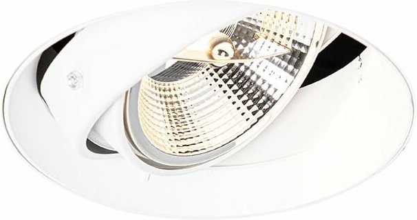 Moderner Einbaustrahler weiß GU10 AR111 rund randlos - Oneon