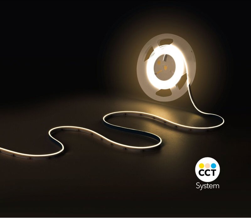 Barcelona Led - cct COB-LED-Streifen - 24V dc - Seitlich emittierend - 12W/m -