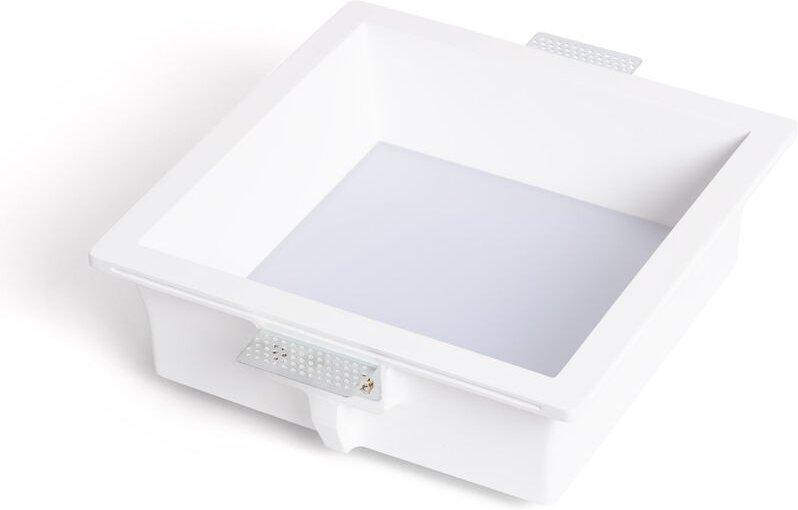 Efectoled - Downlight Einbaustrahler-Ring für Putz- oder Plattendeckeneinbau Eckig 18W Schnitt 283x283mm UGR17 2700K War...