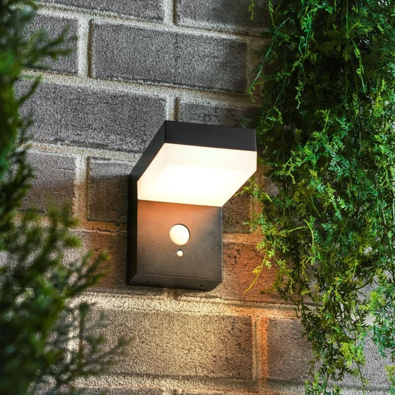 Esotec - Solar Wandleuchte für außen Nala pir LIFEPO4-Akku Aluminium 102931