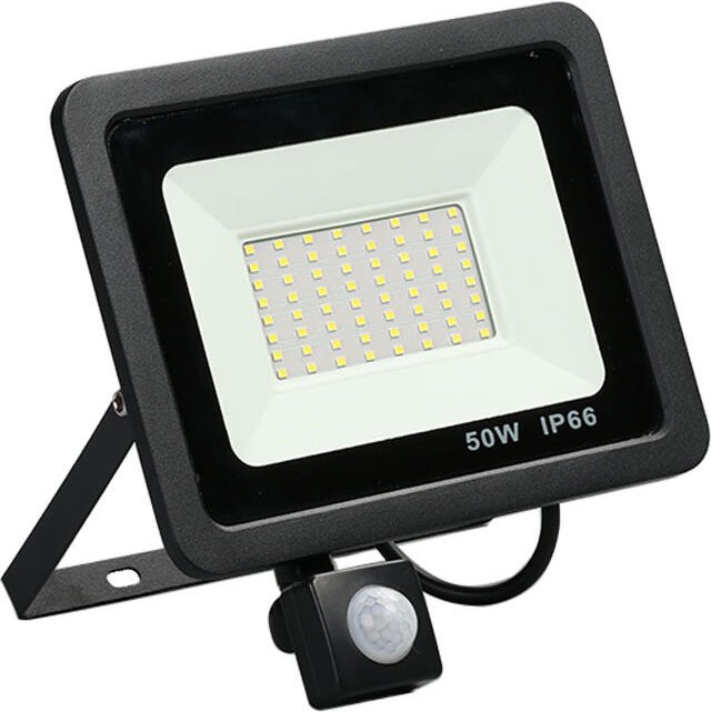 50 w LED-Flutlicht mit Bewegungsmelder, LED-Außenstrahler, wasserdichter IP66-LED-Flutlicht für den Außenbereich, 6500 k...