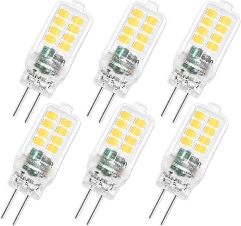 G4 12V 3W LED-Lampe, nicht dimmbar, 16 SMD, 300 lm, Kaltweiß (6000 K), entspricht einer 25W G4-Halogenlampe, G4-LED-Lamp...