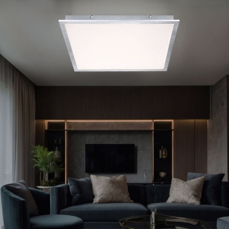 Globo Lighting - Deckenlampe Deckenleuchte Wohnzimmerlampe Aufbaupanel Bürolampe Arbeitszimmerleuchte, quadratisch, led ...