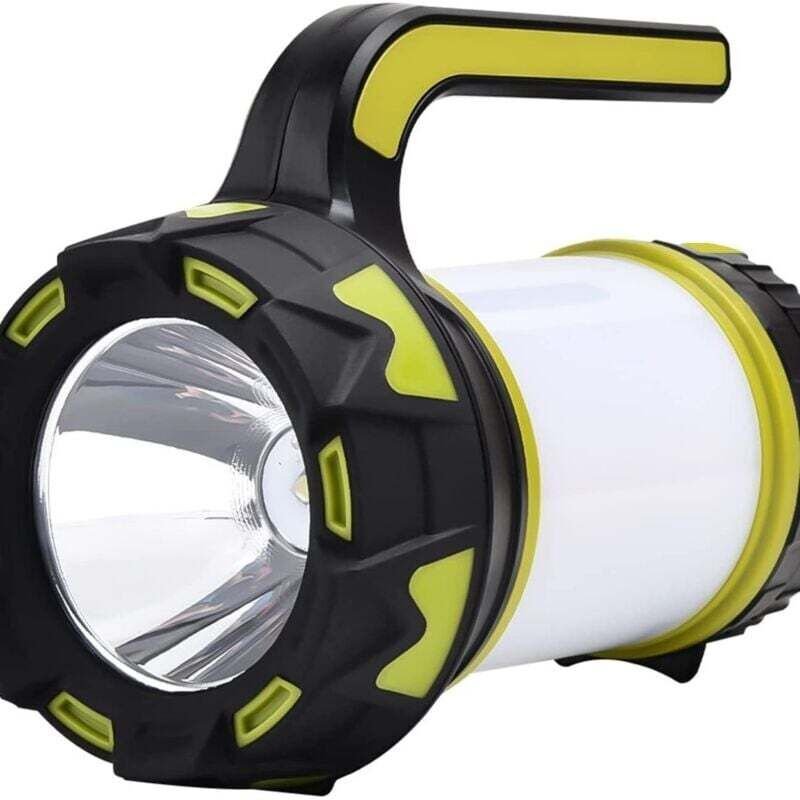 Wiederaufladbare LED-Campinglampe, extrem leistungsstarke und wasserdichte Laterne (IPX5). Ideal zum Nachtangeln, Jagen,...