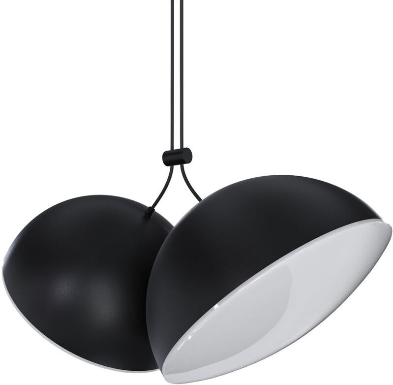 Hängelampe - 2 LED-Spots - Dual Schwarz
