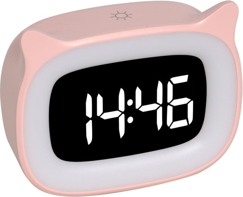 Wecker, LED-Nachtlichter, Schlafzimmeruhren, Schlafwecker, Schlummerwecker, 11,5 x 4,2 x 9,3 cm - Lntyq