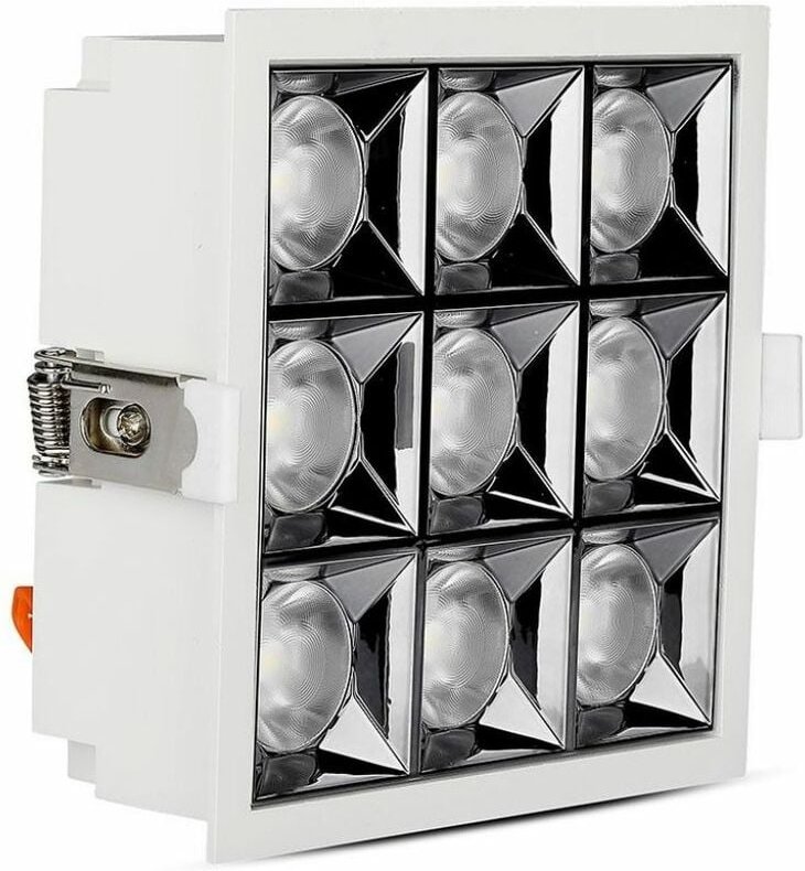 V-TAC 36W (94W) Samsung Chip LED-Einbaustrahler UGR19 12° Warmweiß CRI90