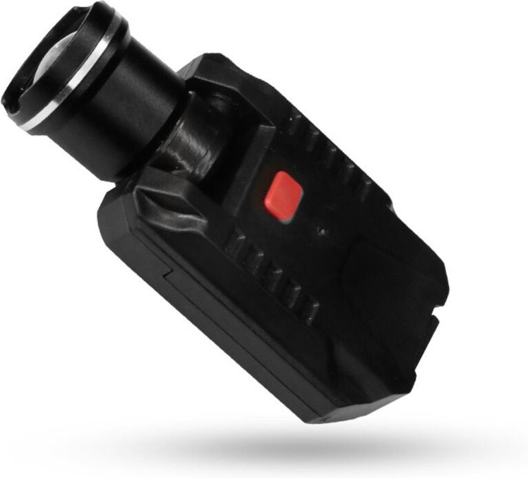 Ansteckbare Hutlampe, wiederaufladbare Visierlampe mit Schwenkkopf, Teleskopzoom, Kappenlampe