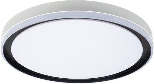 Deckenleuchte claribel 60w 3000-4200-6500k weiss/schwarz 7,5x50x50cm 5400lm mit fernbedienung und speicher