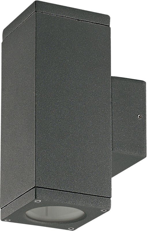 Dopo - Wandleuchte Cub Ip54 Gu10 2x4.50w Auf Und Ab Anthrazit