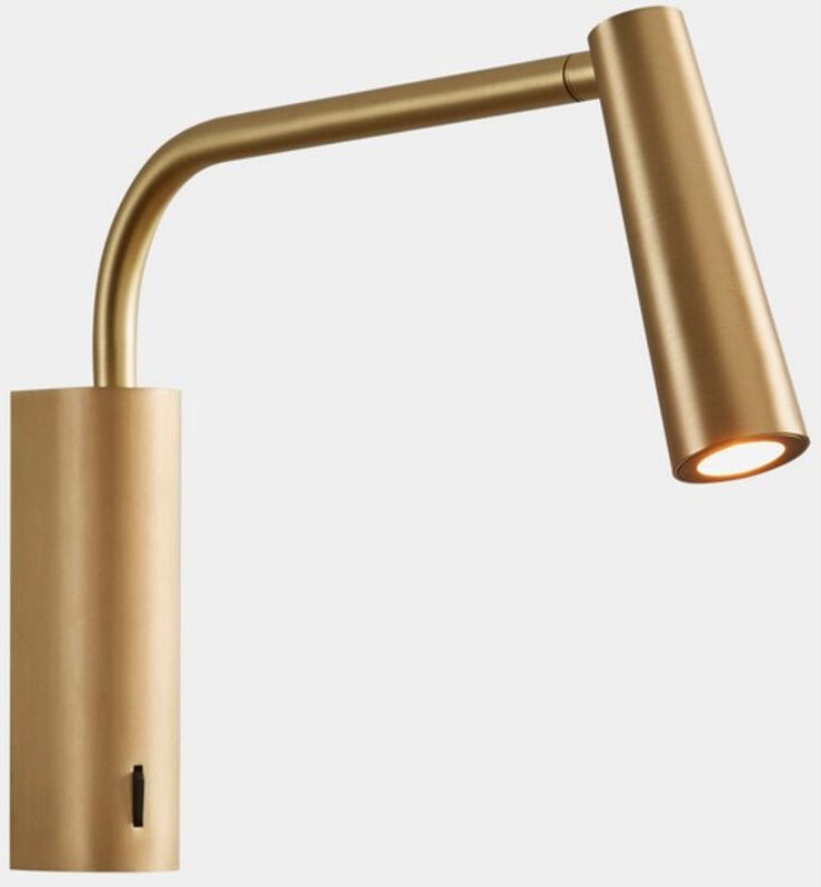 Leds C4 Gamma Extend led Leselicht Verstellbarer Arm Matt Gold IP20 2.1W 2700K