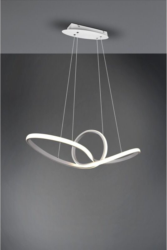 Pendelleuchte Sansa Led 28w Dimmbar Weiß L80 cm Trio Beleuchtung