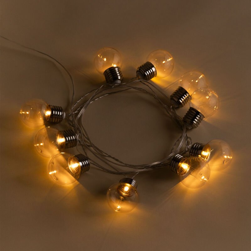 Sklum - LED-Girlande mit Solarladegerät 2 m Nannas Warmes Weiß