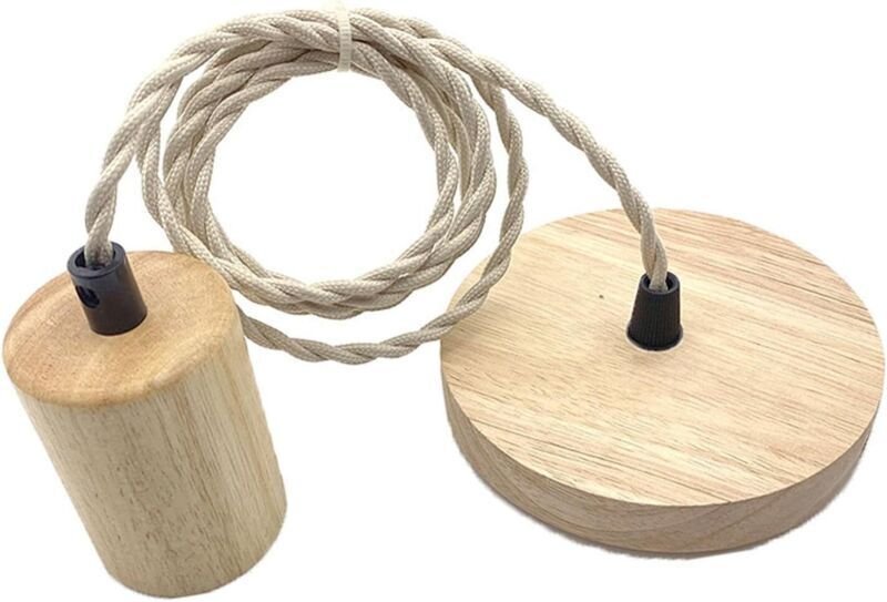 Pendelleuchte mit Vintage-E27-Kabel, moderne Leuchte für Hotelzimmer, Küche, Café, rund