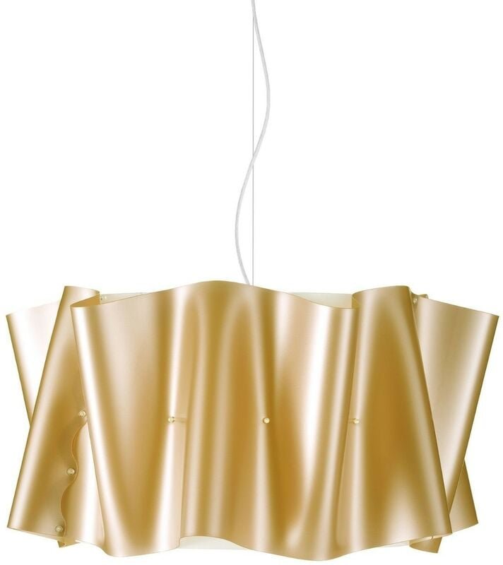 Webmarketpoint - Aufhängung 3 Lichter New Gold in verchromtem Metall Cm. 60 x 32 Std