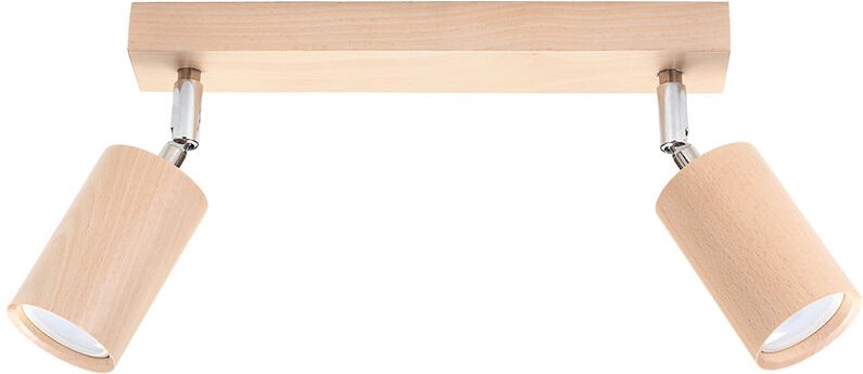 Licht-erlebnisse - Deckenspot GU10 Natur Holz Modern Deckenstrahler