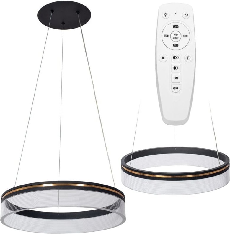 Toolight - hängelampe APP1191-CP 40CM black