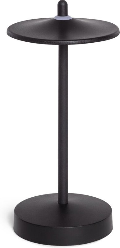 LED Tischlampe Tragbar mit wiederaufladbarem USB-Akku Milevani Schwarz