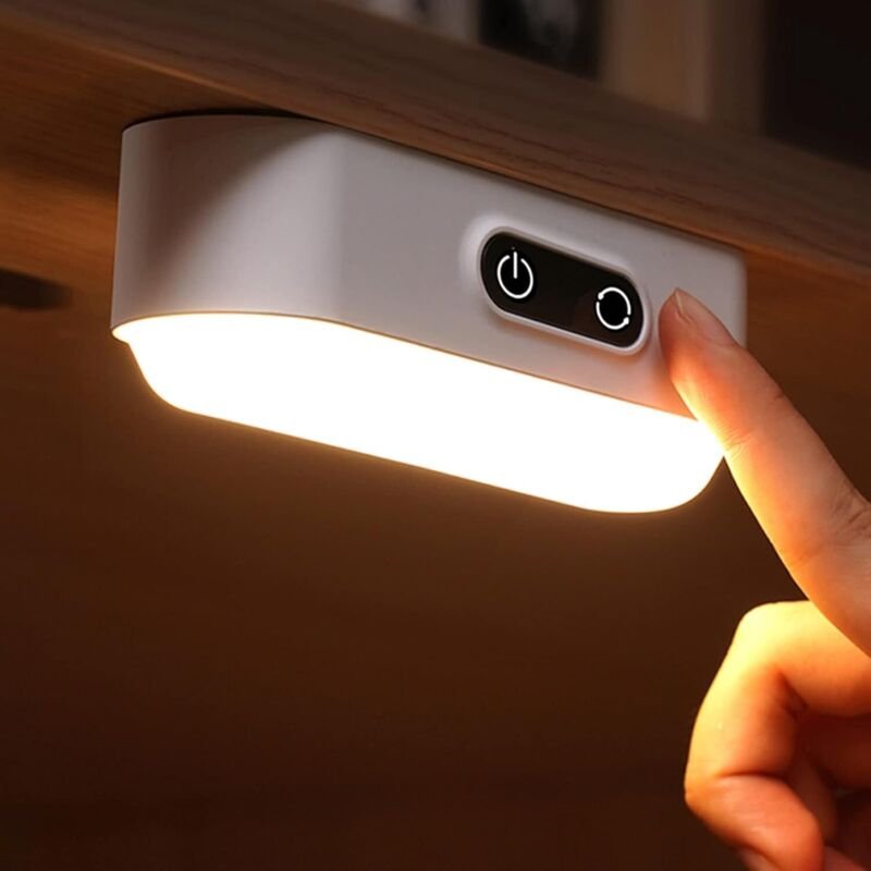 LED-Unterbauleuchte mit Touch-Dimmfunktion und 5 Lichtfarben, USB-aufladbar, 2000 mAh, mit magnetischer Lichtleiste