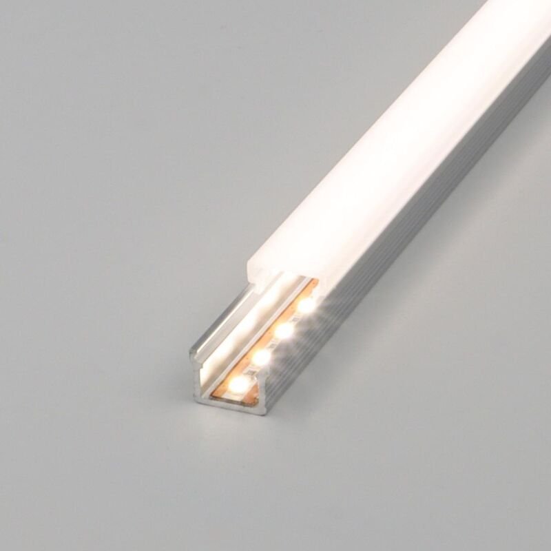LED Alu Aufbauprofil FreeCut 9,7x10mm mit LED 12V 4000K 1,5 Meter