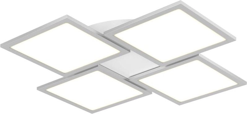 Lucande - led Deckenleuchte 'Ilira' aus Aluminium dimmbar mit Fernbedienung für Küche von