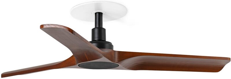 HEYWOOD RECESSED LED S Ventilator schwarz/Nussbaum