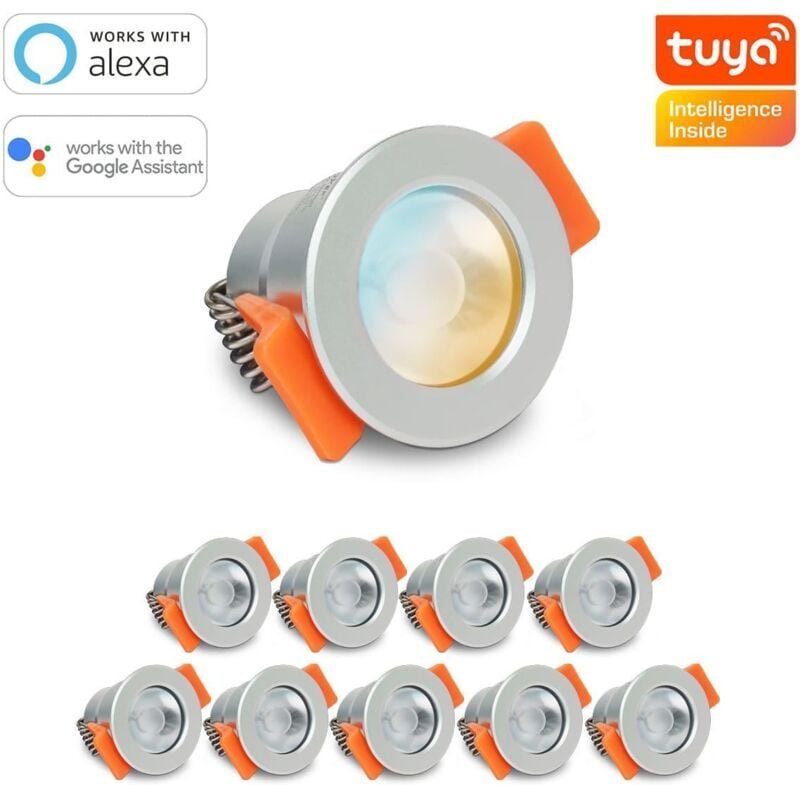 Thumbnail - Smartes MiBoxer LED Einbaustrahler Set 3W 12V IP66 - Lichtfarbe: CCT Dual Weiß - Anzahl: 10x