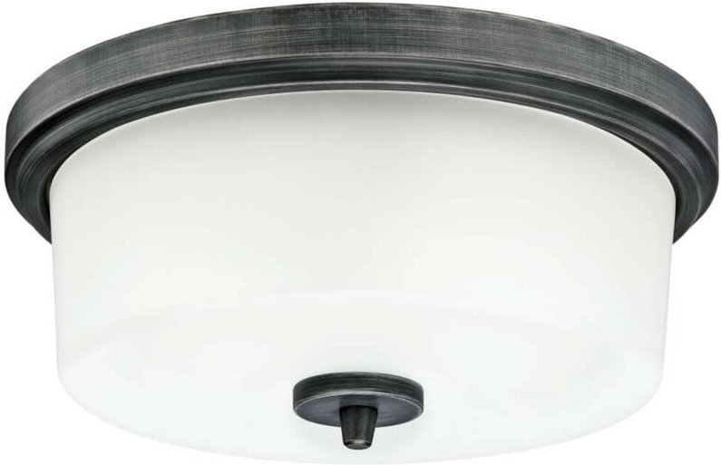 Deckenleuchte Cedric Aluminium gealtert mit 2 Lampen