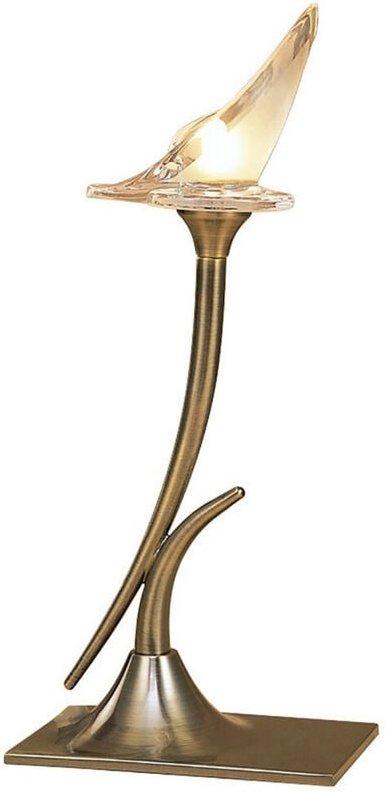 Inspired Mantra Fusion Flavia lavia Tischlampe 1 Licht G9, Antikmessing