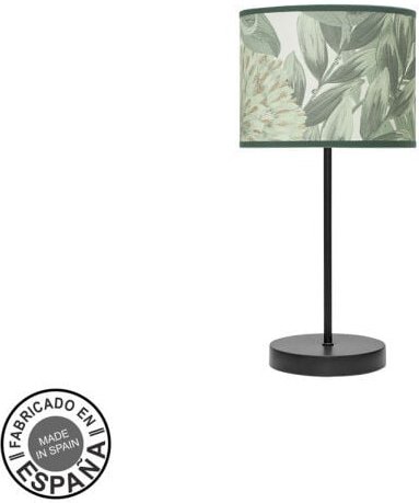 Fashion Tischlampe 1xe14 schwarz/grünes Blatt 42x17x17cm