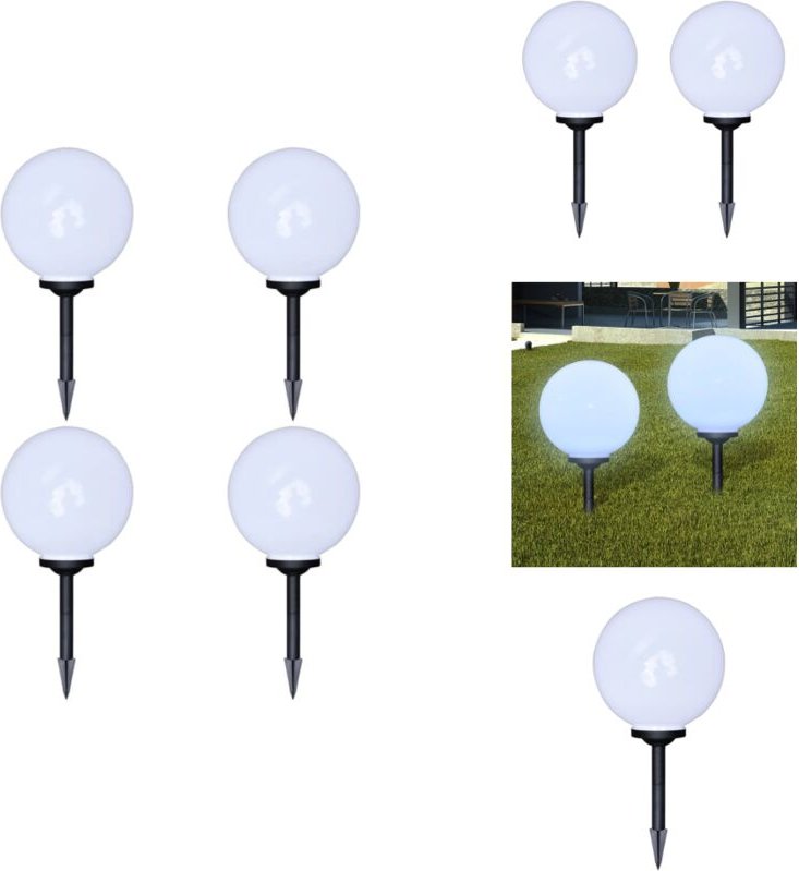 Wegeleuchten 4 Stk. led 30 cm mit Erdspieß - led Solarleuchten - Gartenbeleuchtung - Outdoor Beleuchtung - Solarstrahler...