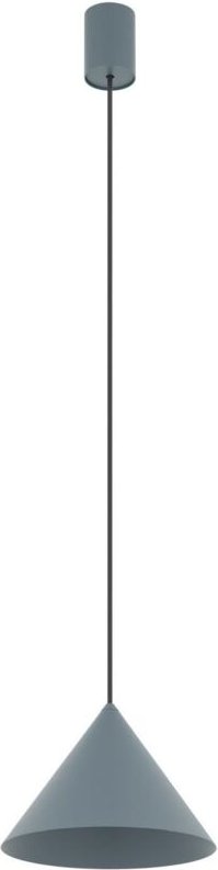 Hängeleuchte Blau Metall D: 205 cm rund H: max. 130 cm GU10 Modern Kegelschirm Hängelampe